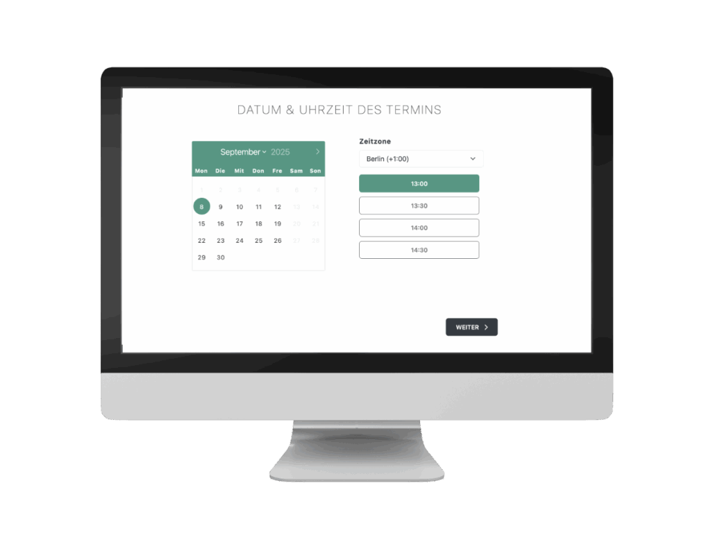 Online Termin transparenter Hintergrund